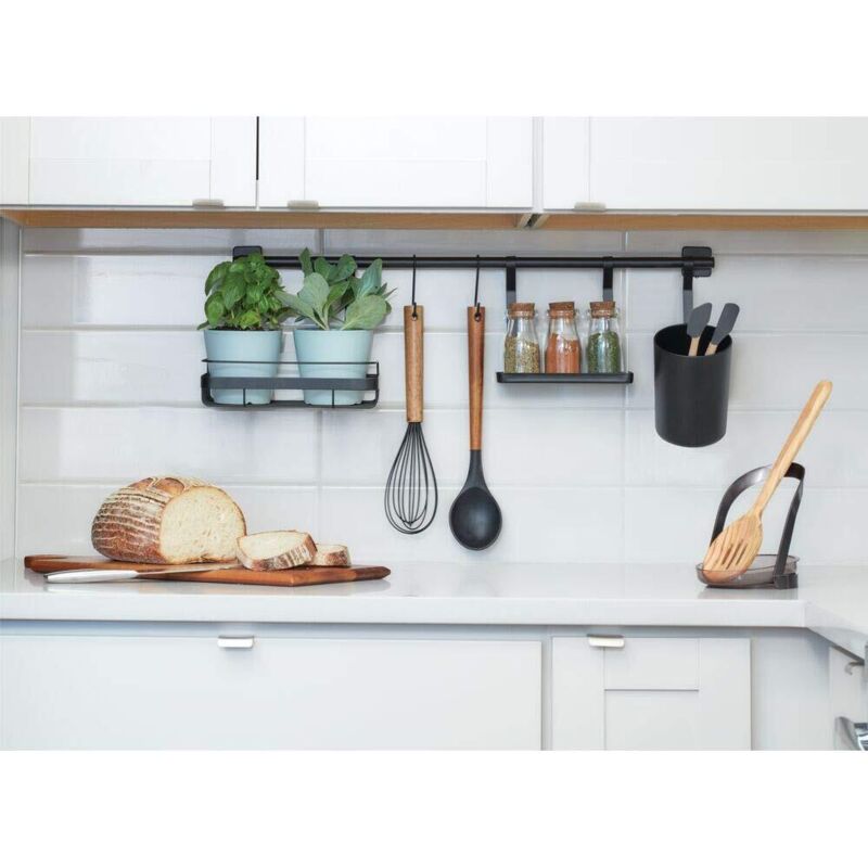 Lutranstra Portaposate da Cassetto, Grande Porta Posate Cucina, Organizer Cassetti Cucina, Supporto Regolabile per Posate e Utensili, Nero