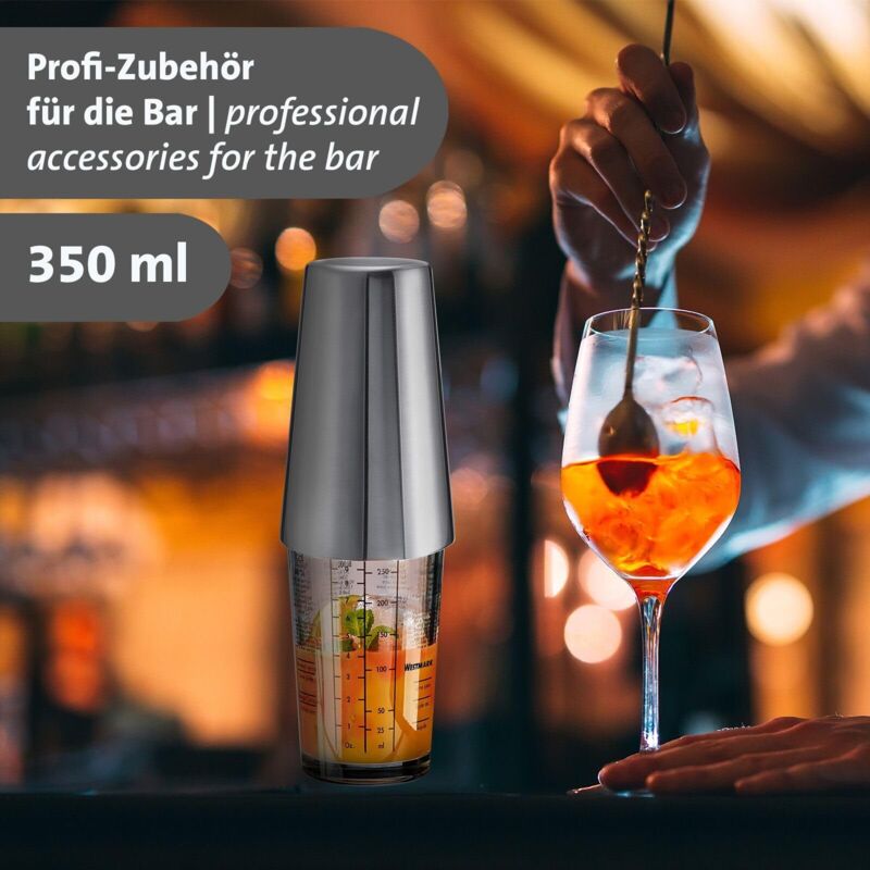 Set 5 Shaker per Cocktail in Plastica Trasparente 350-1000ml