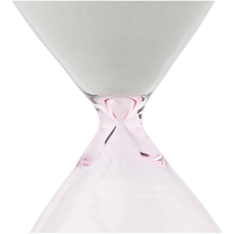 TFA Dostmann Clessidra 15 Minuti, 18.6009.02.40, in Vetro, Decorazione da  Tavolo, Timer, Colore Grigio/Rosa