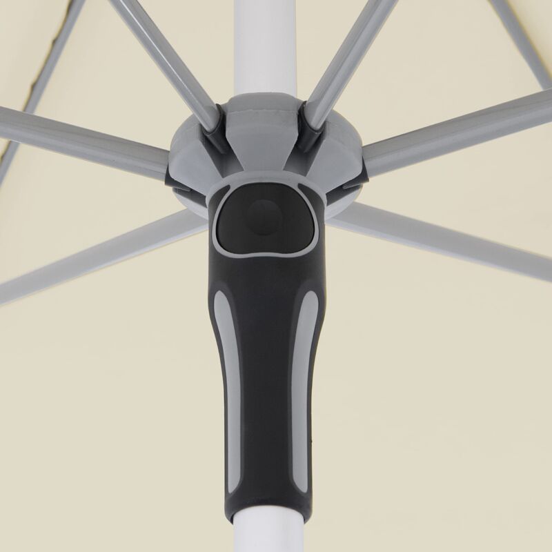 Doppler Push Up parasole per il giardino I regolabile manualmente in altezza con rotella I moderno parasole da balcone I facile da aprire e chiudere I 220 cm I inclinabile