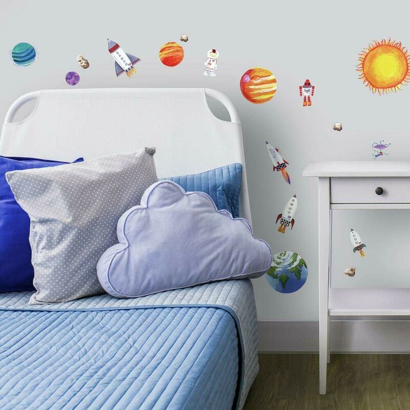 Jomoval Room Mates, Adesivi da parete per cameretta bambini, motivo:  Castello di dolci