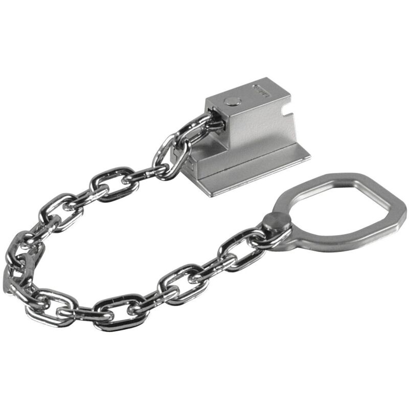 Catenaccio Per Porta ABUS SK89 - In Acciaio Temprato, Senza Foratura, Colore Argento - Foto 3