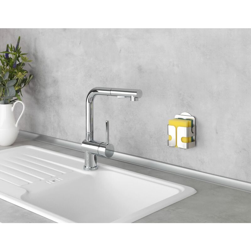 METAFORM - TOP LINE MENSOLA DOCCIA ANGOLARE DOPPIA IN ACCIAIO INOX 33 CM, Accessori Bagno, Sanitari & Accessori