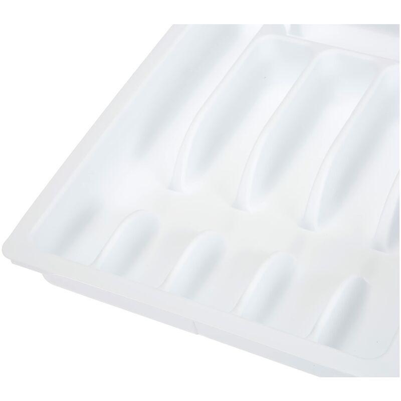 Kesper-Vassoio antiscivolo, in plastica, colore: bianco, 45,5 x 32