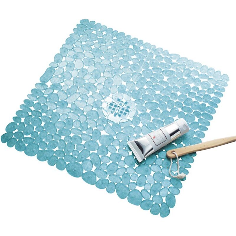 Set Bagno 4 Pezzi HEBIQUAN – Tenda Doccia 183x183 Cm, Tappetino Flanella 75x45 Cm, Copriwater E Cuscino Sagomato, Stampa 3D Antisbiadimento, Impermeabile, Antiscivolo