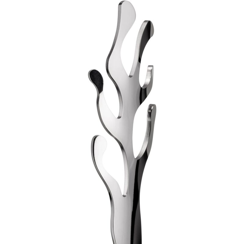 Alessi Mattina BG05 WG - Design keukenrolhouder, in gekleurd staal met epoxyhars en knop van bamboehout, warmgrijs