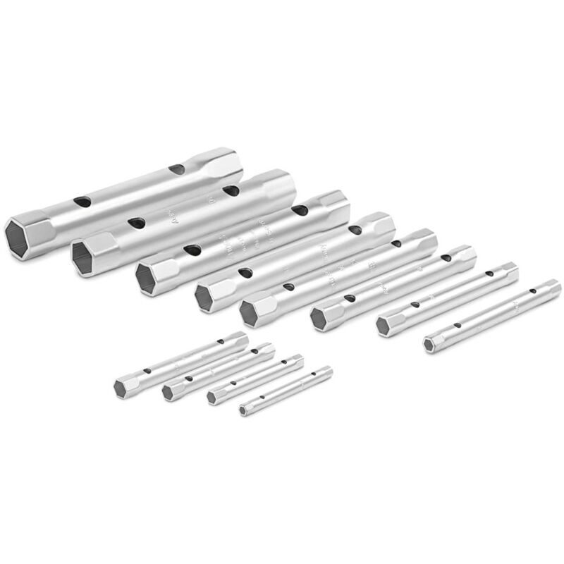 Set Chiavi Ad Anello Mannesmann 12 Pezzi - Misure Da 6 A 32mm, Cromate Per Durata E Antiruggine - Foto 8