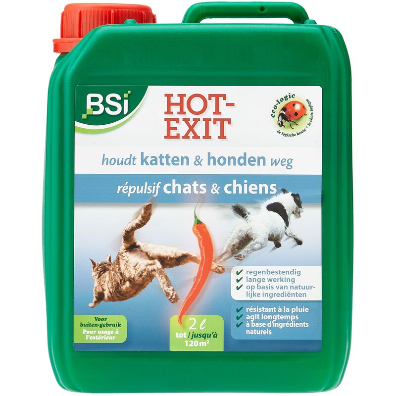 BSI 3417 - Uscita a Caldo - Repellente per Cani e Gatti, 2 l