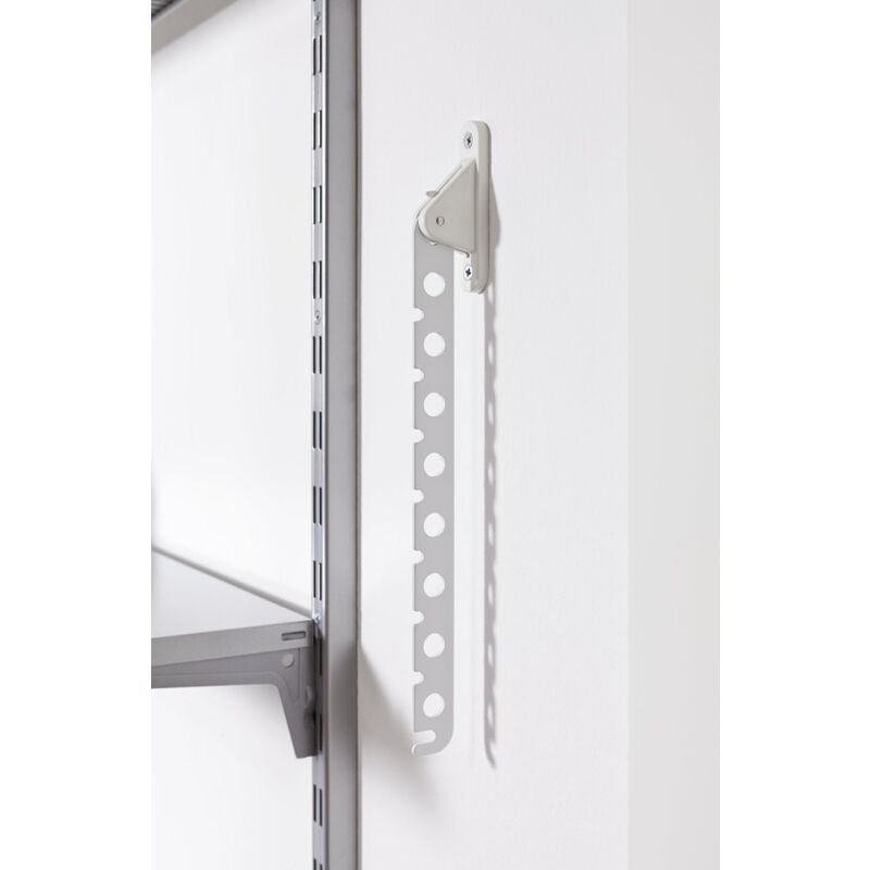 Appendiabiti Da Parete Pieghevole Element System - Bianco, 86x20x400mm, Per Garage E Ufficio - Foto 4