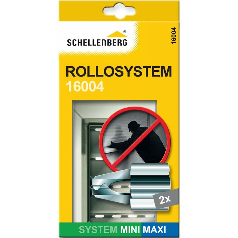 Schellenberg 16004 Ferma persiane Mini/Maxi, blocca tapparelle per  tapparelle avvolgibili, 2 pezzi