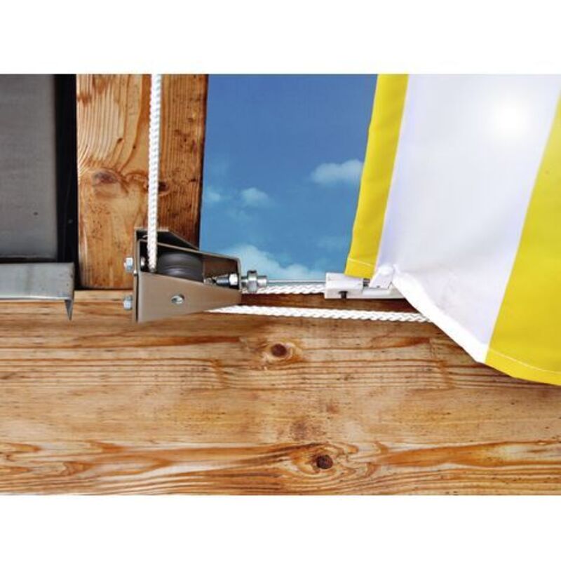 Azarxis Kit Corde Riflettenti con Tenditori per Tenda da Campeggio, Tiranti per Tenda in Alluminio, Tendicorda per Tende Teloni Campeggio (A - Giallo - 4 Pezzi - 3mm