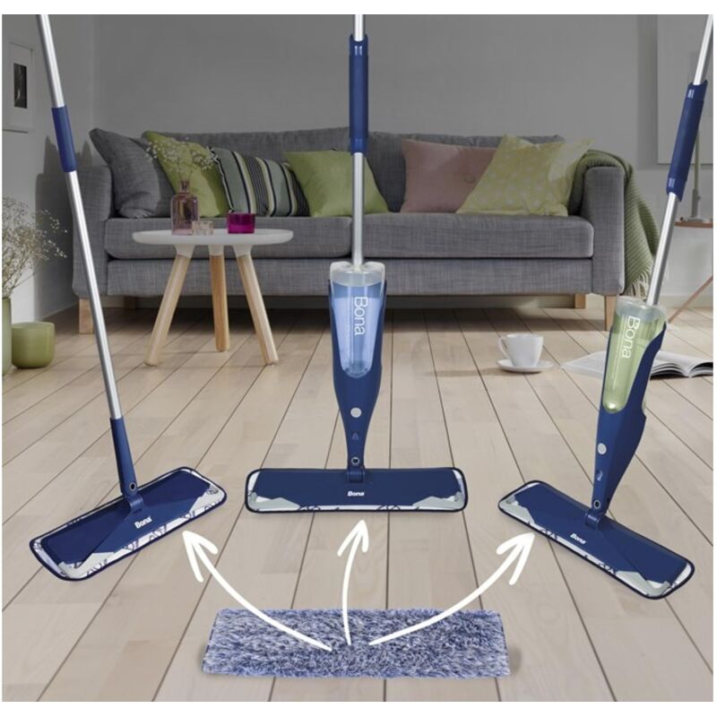 Bona pad in microfibra per la pulizia profonda con tecnologia PowerLoop, mop microfibra pavimenti, panno pulizia, pulizia per parquet, microfiber mop, mocio