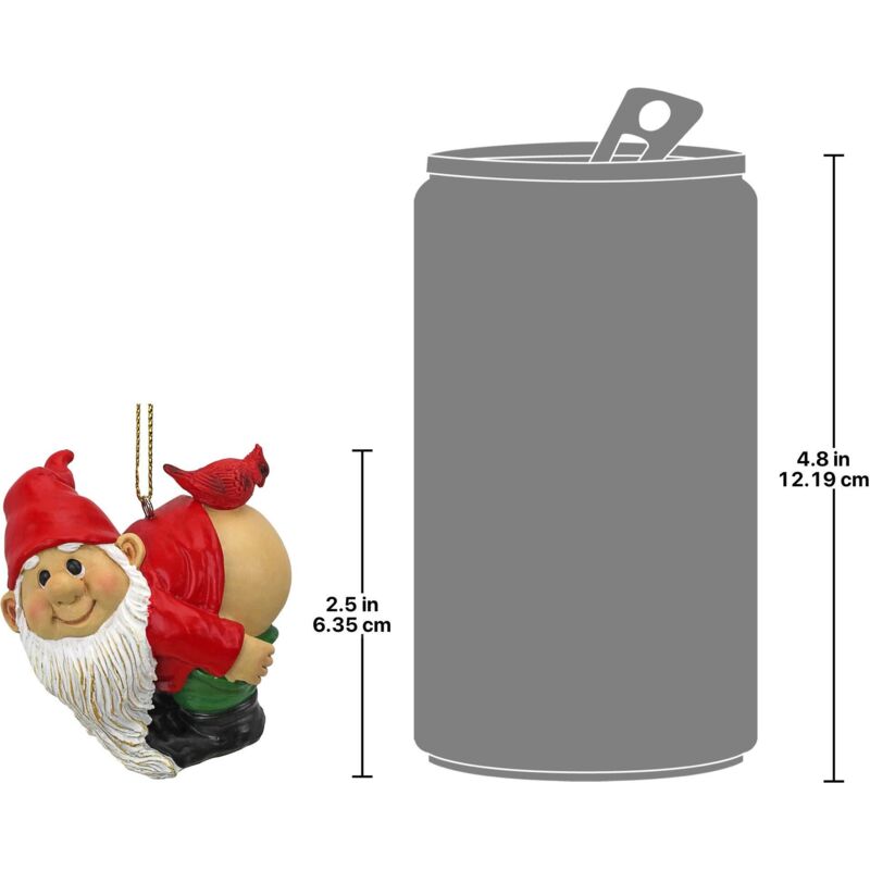 Gnomo Da Giardino Loonie Moonie - Statuetta Divertente Con Sedere All'Aria, 20.25cm - Foto 4