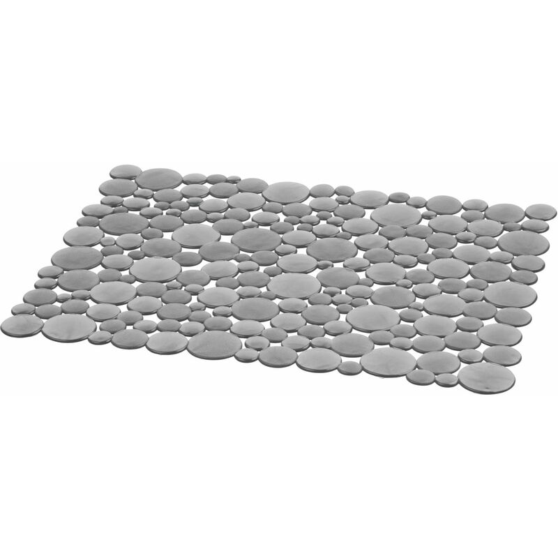 Fackelmann Tappetino lavello quadrato plastica Grigio / Bianco 30 x