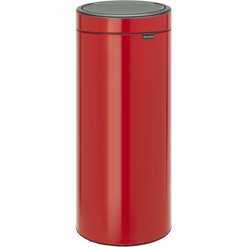 Touch Bin New Pattumiera Con Apertura Soft-touch, Metallo, Metallic Grey,  30 Litri