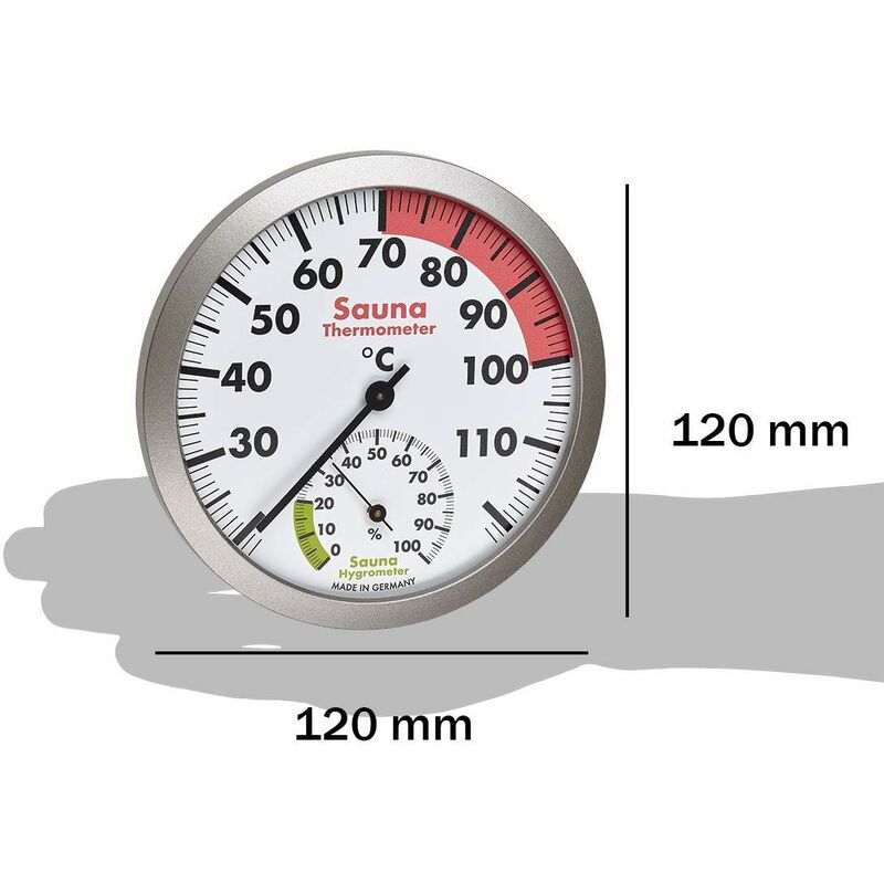 2 in 1 sauna termometro in legno igrometro misuratore di umidità della  temperatura del vapore