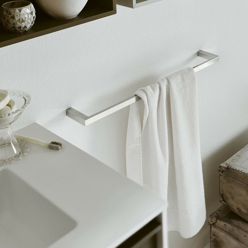 INDA - Accessori Bagno, Serie Divo, Portasalviette in Ottone Cromato,  Dimensioni Porta Asciugamani 32 x 9 x 2 cm