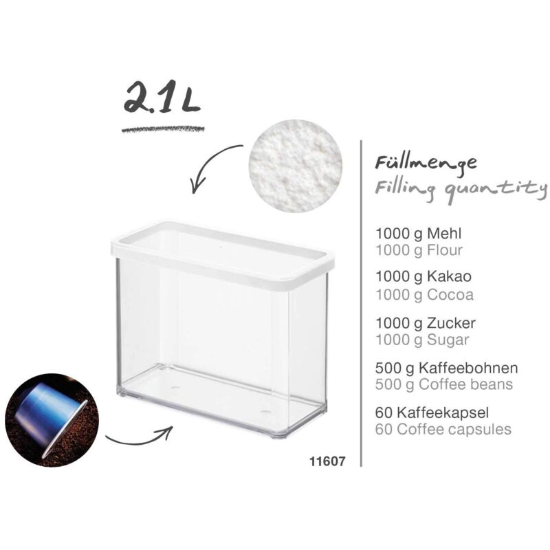 Rotho Loft - Set Di 3 Contenitori In Plastica Per Uso Alimentare
