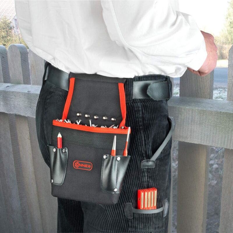 77705002 Cintura Porta Attrezzi Doppia In Pelle Conciata All'Olio - Foto 6