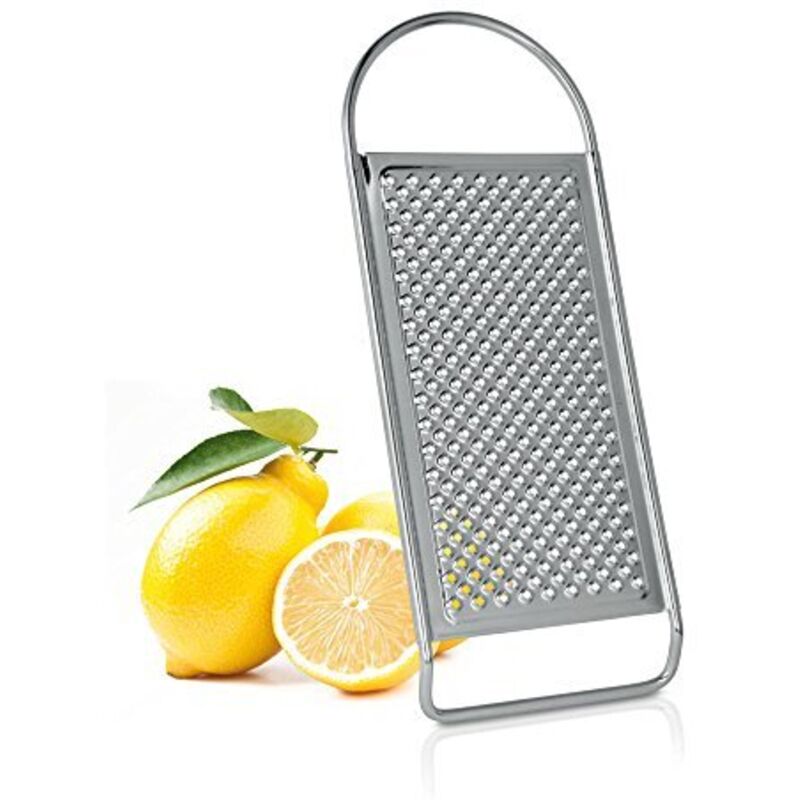 Bi-Komfort Grattugia per Formaggio e Limone, Realizzata in Acciaio Inox