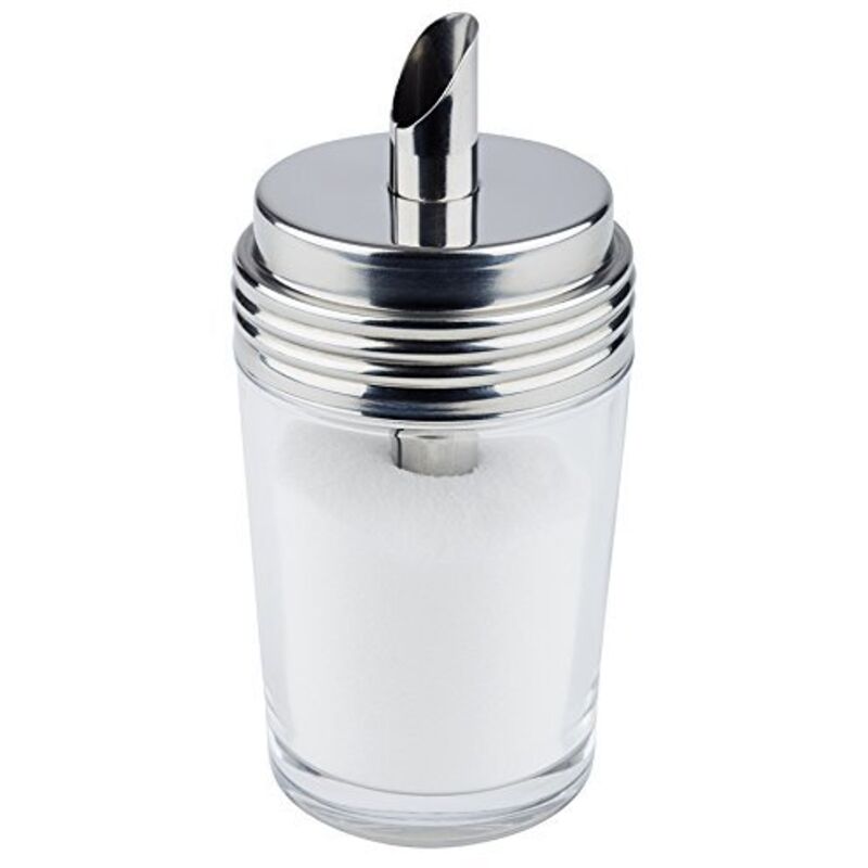 Set Latte E Zucchero APS - Acciaio Inox Con Vassoio In Bambù, 5 Pezzi, Bianco - Foto 2