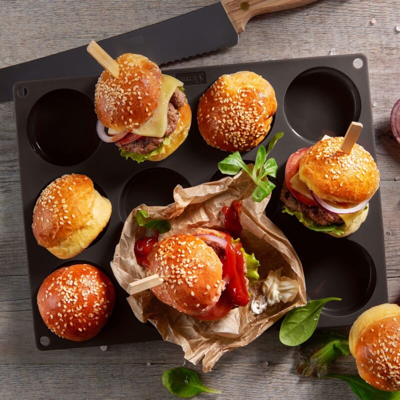 Stampi Per Ciambelline Lurch FlexiForm - 6 Stampi In Silicone Platino Marrone - Foto 12