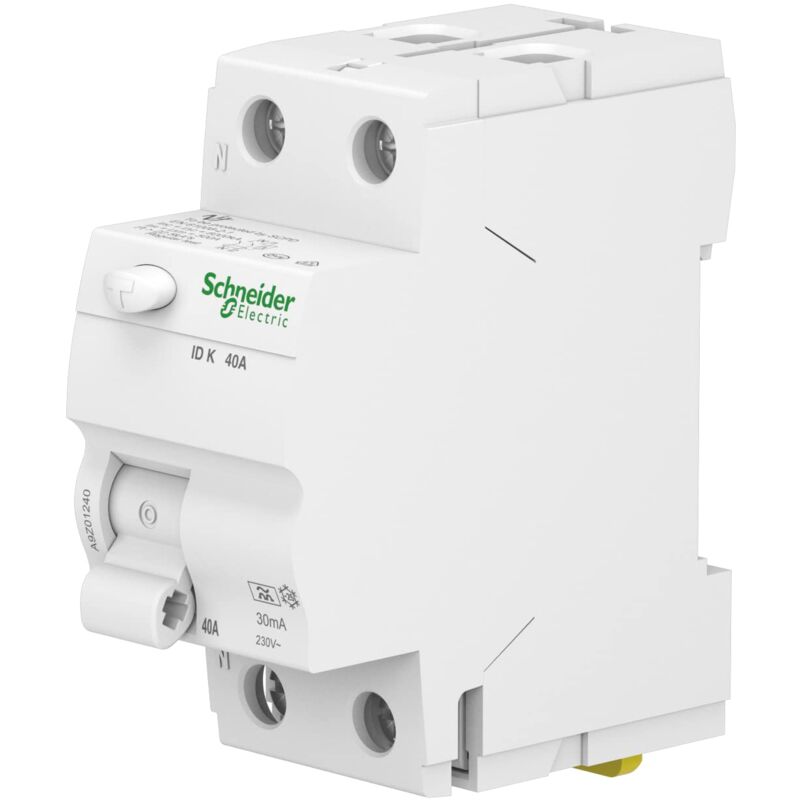 Schneider Electric A9Z21240 Interruttore differenziale iID, 2P, 40A, 30 Schneider Electric A9Z21240 Interruttore differenziale iID, 2P, 40A, 30