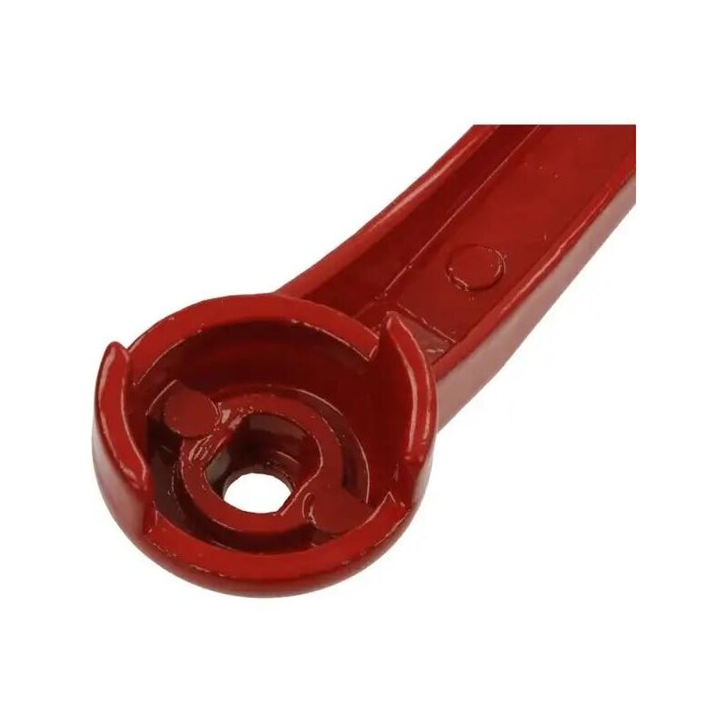 Set 2 Maniglie Per Valvola A Sfera In Ferro Con Impugnatura Plastica Rossa – Per Rubinetti E Tubazioni, 6x10 Mm, Con Vite