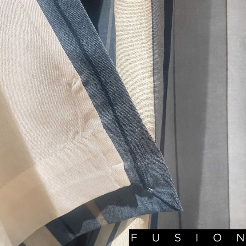 Tende "Stars" Homescapes - Coppia, 100% Cotone, Occhielli, 137x182 Cm, Blu, Lavabili