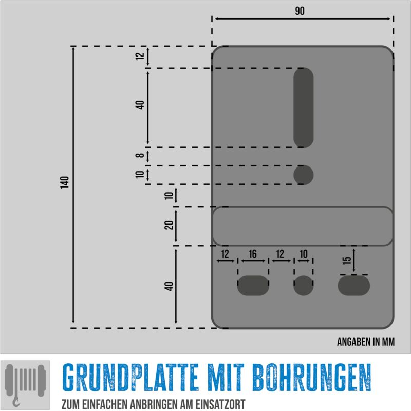 Verricello Manuale Güde Da 540kg - Argano Per Trazione Con Cinghia 8m, Gancio Di Sicurezza E Manovella Comoda - Foto 7