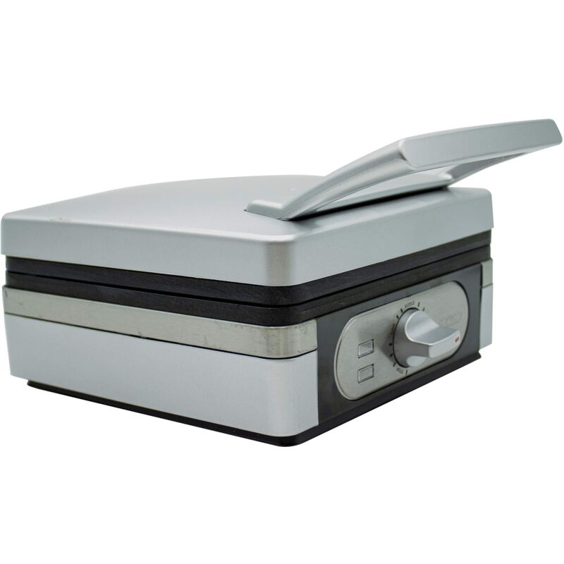Macchina Per Waffle Belghe MPM MGO13 - Doppia, 1400W, Piastre Antiaderenti, Regolatore Di Temperatura, Acciaio Inox