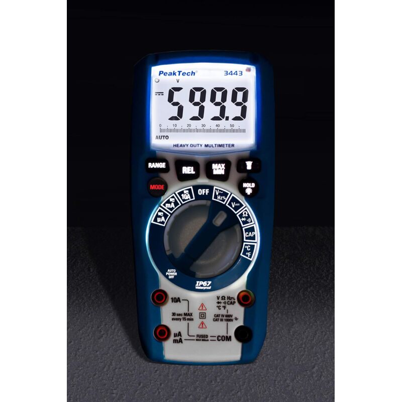 Tester Di Tensione Bipolare Peaktech 1095 - Voltmetro Digitale Per Professionisti
