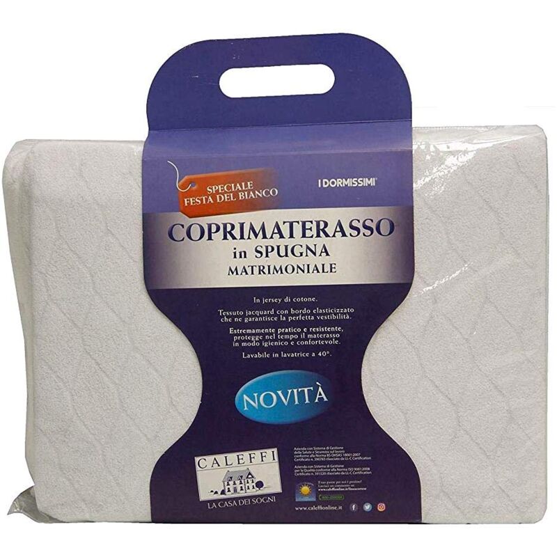 Coprimaterasso Caleffi 130x200cm - Jersey Di Cotone Morbido Con Angoli Elastici - Foto 9
