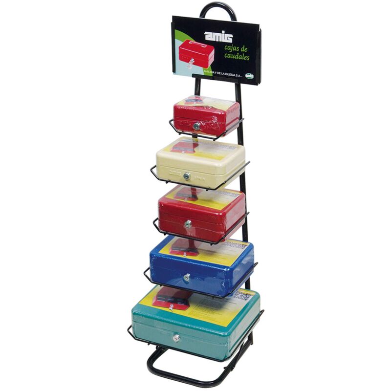 Cassaforte AMIG Rossa - Cassetta Di Sicurezza Per Soldi E Valori Con 2 Chiavi - Foto 11