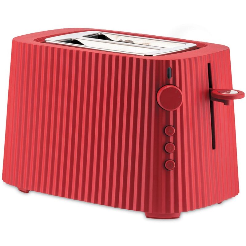 Tostapane Alessi Plissé Di Design - 6 Livelli Di Doratura, 850W, Resina Termoplastica, Bianco - Foto 5