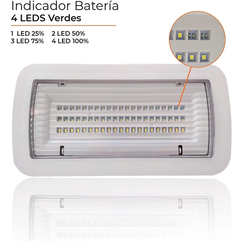 5 Luci LED Di Emergenza ATOMANT Da Incasso | IP65 Impermeabile, 8W, 450 Lumen Per Esterno - Foto 11