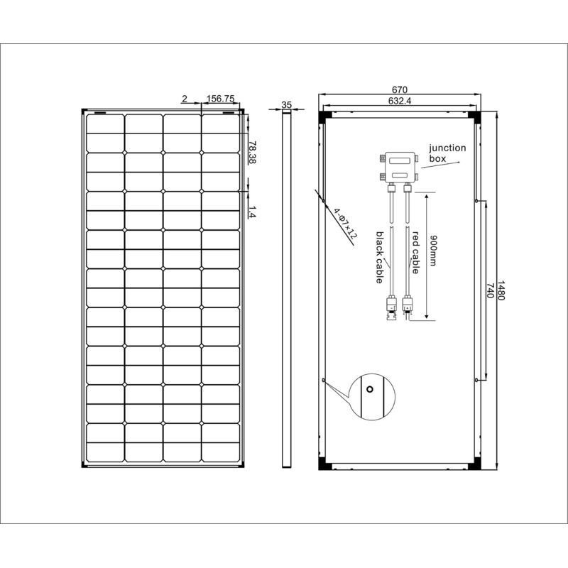 Pannello Solare 190W 12V Enjoy Solar - Monocristallino PERC, Per Camper, Barca, Casa - Foto 10