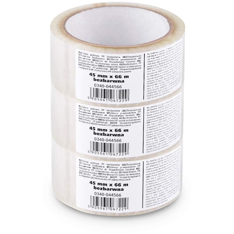 IMBALLAGGI 2000 - Nastro Adesivo Pacchi Trasparente Polipropilene 12Pz 7.5cm X 66mt X 76mm, Nastro Imballaggio Per Scatole Cartoni E Scatoloni Per Trasloco E Spedizioni, Resistente Strappo Silenzioso - Foto 4