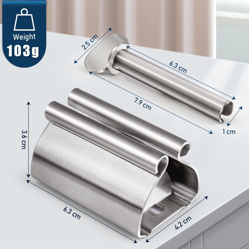 Relota 2 Pezzi Spremi Dentifricio Manuale, Spremi Tubetto Dentifricio - Foto 5