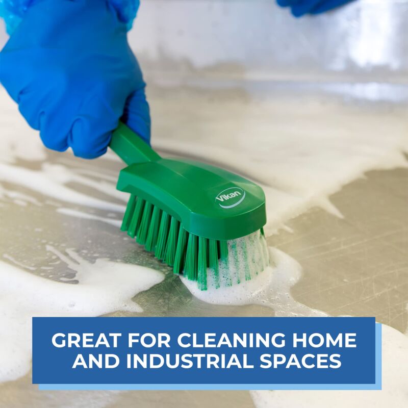 Vikan Spazzola Per Pulizia Professionale - 300mm, Setole Extra Dure, Rosso