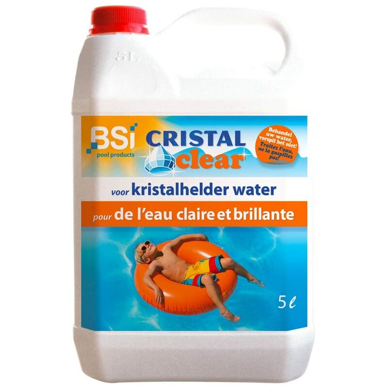 BSI Cristal Clear - Trattamento anti alghe per piscina, 5 L