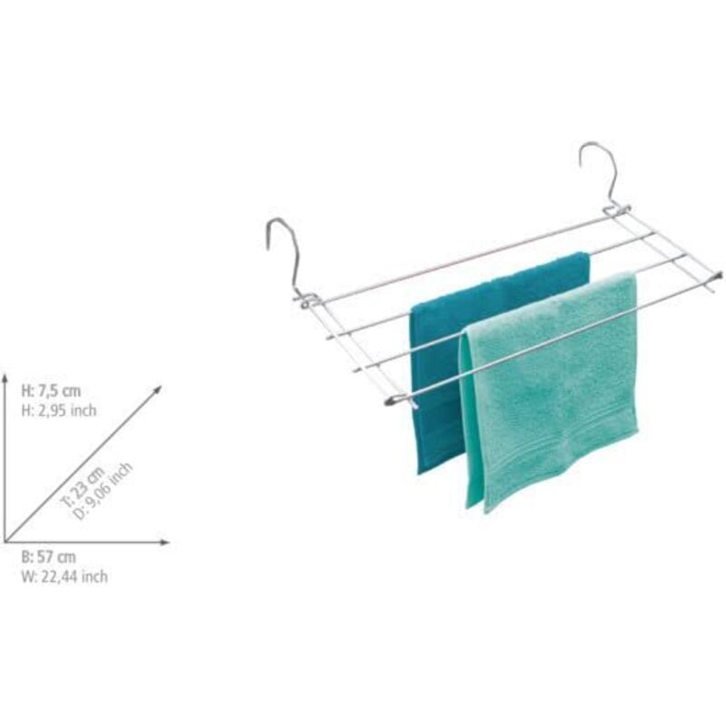 Ganci Scaldasalviette Trasparenti Wenko - Set 2 Pezzi | Salvaspazio - Foto 5