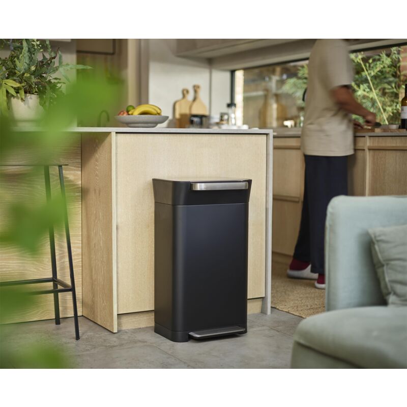 Pattumiera A Pedale Joseph Joseph EasyStore Luxe 5 Litri - Acciaio Inox, Coperchio Silenzioso - Foto 5