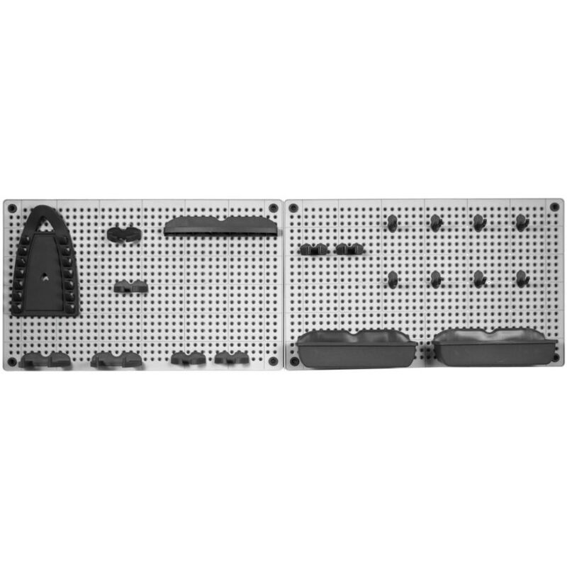 Keter Kit 2 Griglie Porta Oggetti Con 20 Accessori - (2X) 50X7X31H Grigio
