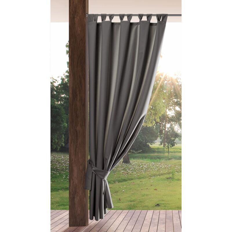 BONZER Tenda Impermeabile Per Esterno E Interno 182,9 X 304,8 Cm - Grigio Scuro - Pannello Singolo Con Occhielli - Termica, Oscurante Per Patio, Veranda, Camera Da Letto