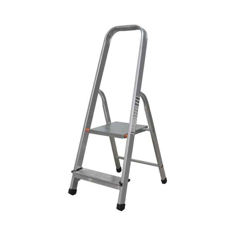 Scala A 7 Gradini Hostrom - Alluminio Rinforzato, Corrimano, Portautensili, 158cm - Foto 13