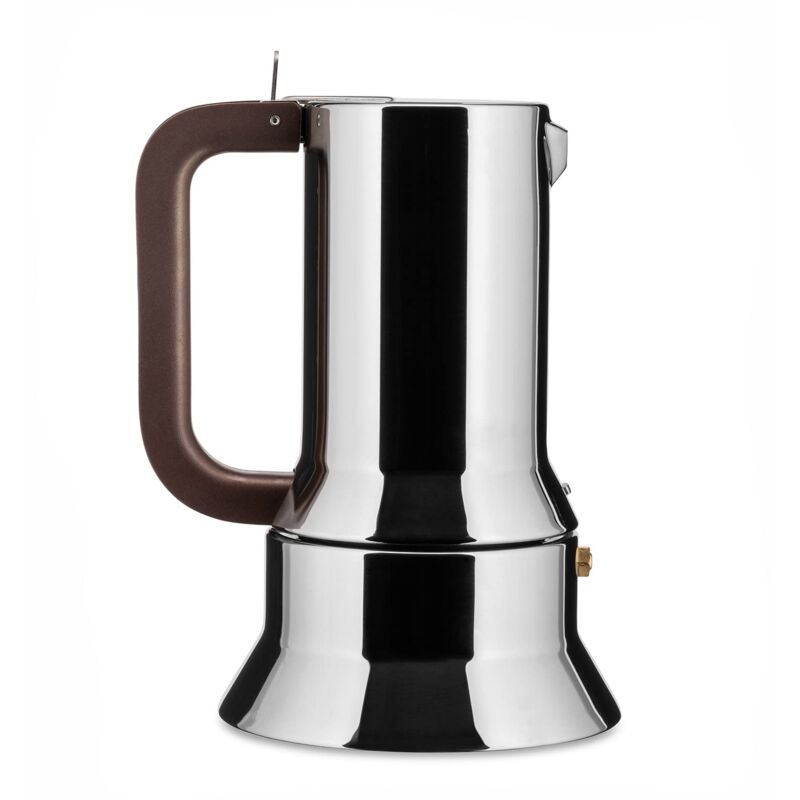 Alessi 9090/6 Caffettiera con Fondo a Induzione di Design in Acciaio Inox,  6 Tazze