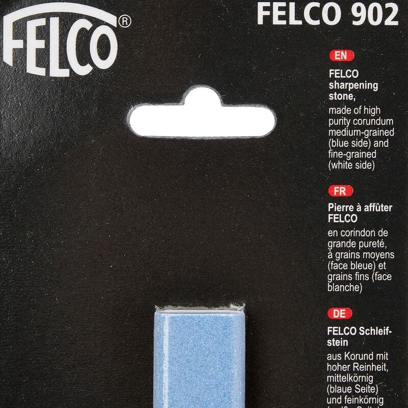 FELCO 902 Pietra per affilare (superficie in corindone su entrambi i lati, treno  di affilatura per forbici/forbici da potatura, grana fine + media)