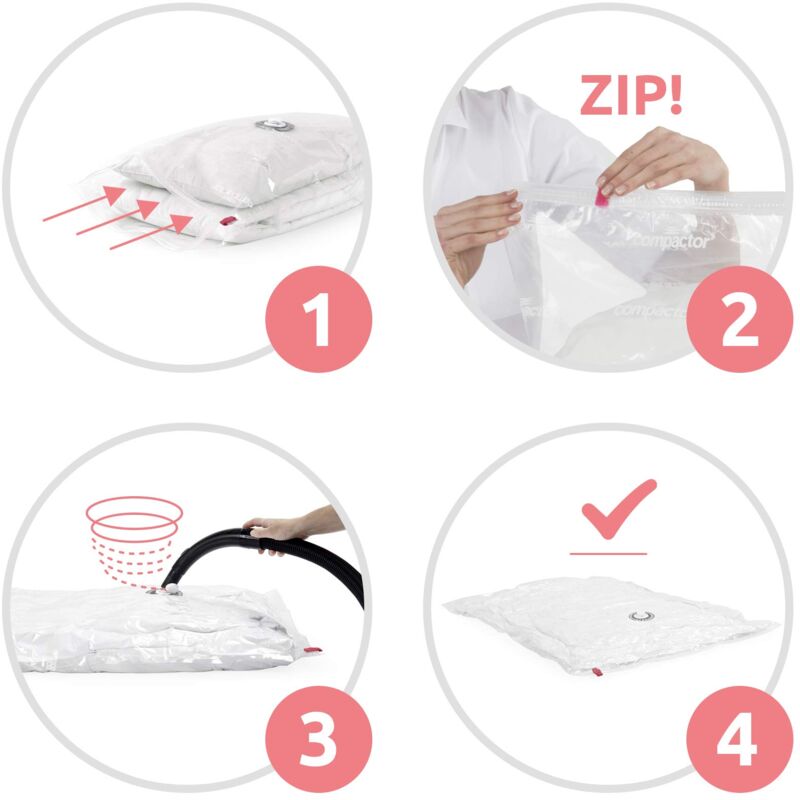 Compactor Custodia Sottovuoto Dune - Salvaspazio Per Piumoni E Vestiti, Taglia M - Foto 2