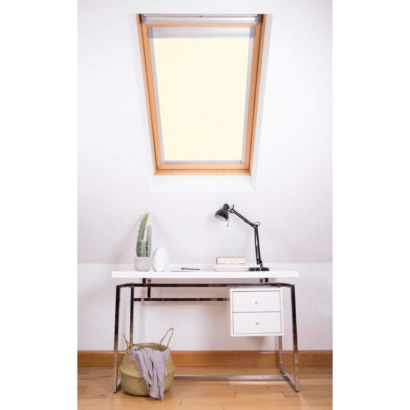 Tenda Oscurante Per Lucernari Velux - Bloc Skylight CK04, Colore Peltro, Facile Installazione